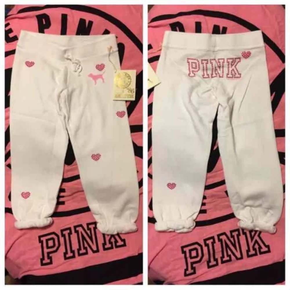 VS PINK Bling Heart Sweats💖